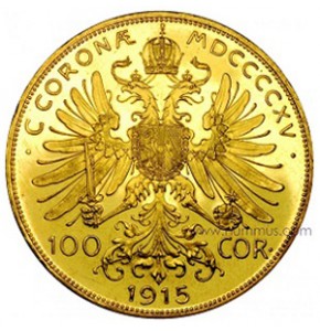 100 gold crowns Austria